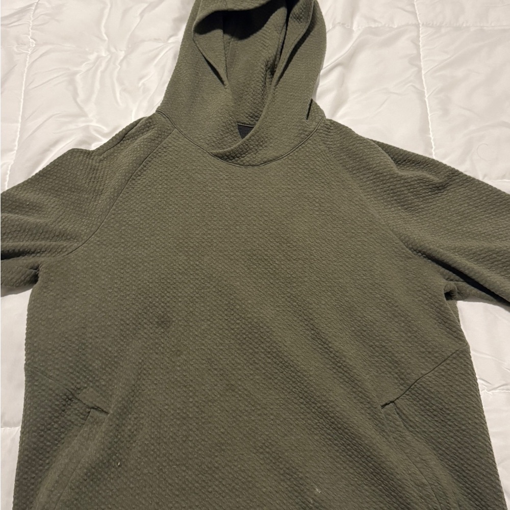 Lululemon Olive Green Textured Hoodie